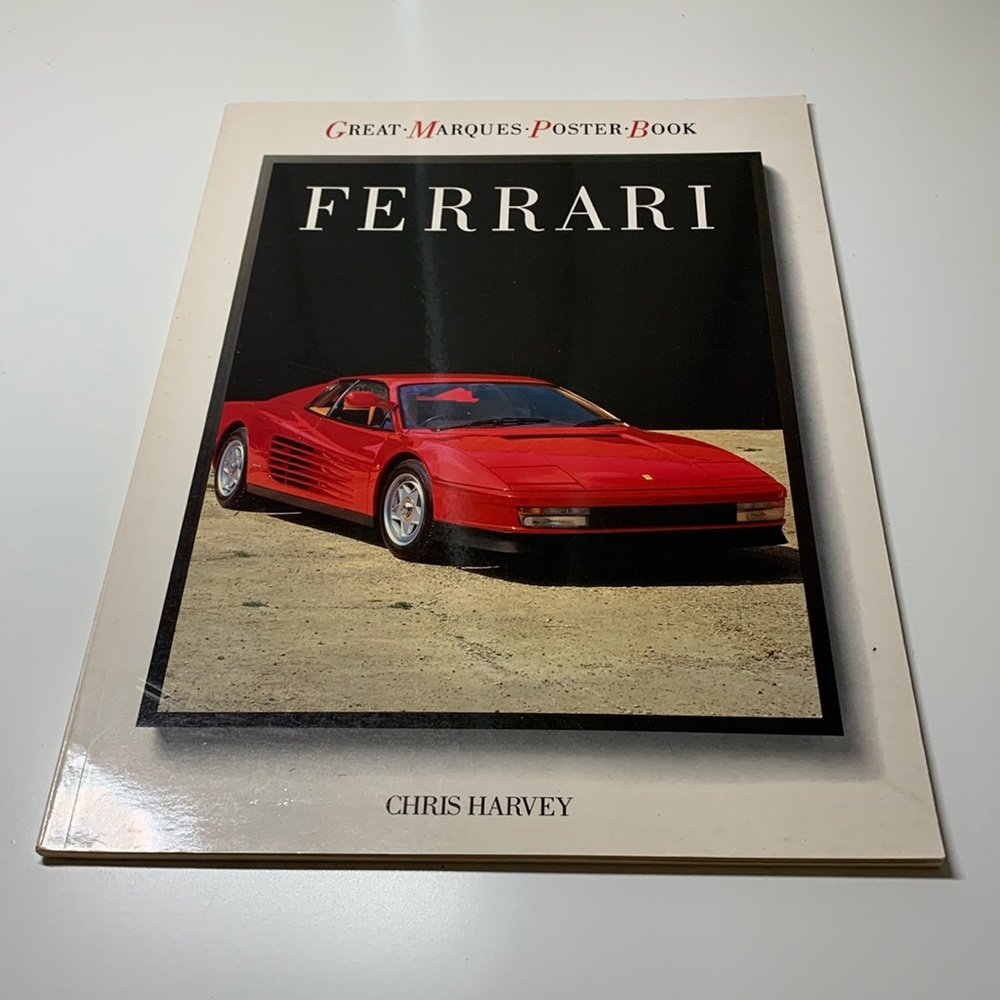 VINTAGE FERRARI MARQUES  POSTER BOOK